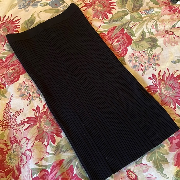 REBECCA TAYLOR Soze Medium Sweater Skirt Ribbed Pull-On Tube Stretchy  $358 NEW - Picture 3 of 17